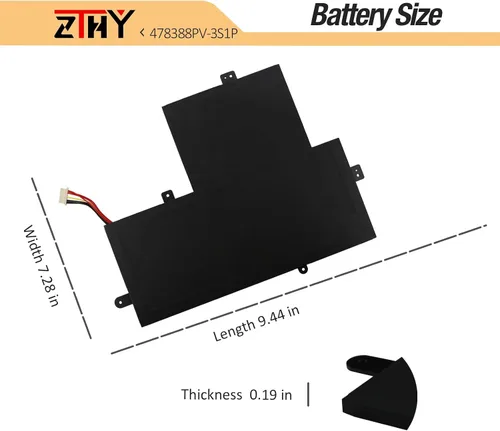Vista 7 de ZTHY 478388PV-3S1P U478388PV-3S1P U478388PV Reemplazo de batería para portátil Gateway GWTN156-12 GWTN156-12BI GWTN156-12BK GWTN156-12BL