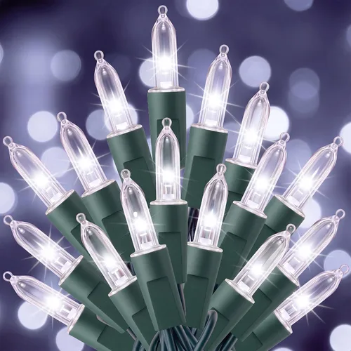Vista 13 de Brightown Luces de Navidad blancas cálidas, 32 pies, 100 luces LED de Blanco cálido