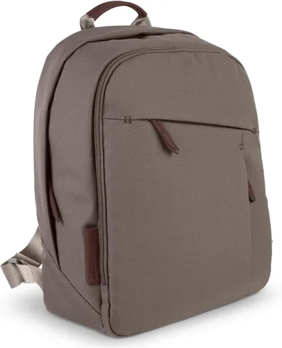 Vista 23 de UPPAbaby Mochila cambiador - Bolsillo para botella y portátil, funda para carrito - Ada Ada-sand Melange Cuero Castaño