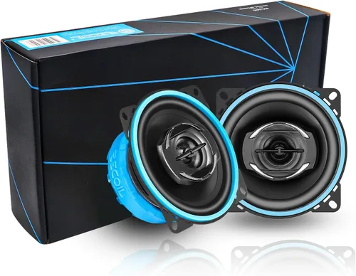 Vista 2 de RECOIL RCX4 Echo Series Sistema de altavoces coaxiales de audio para automóvil de 4 pulgadas