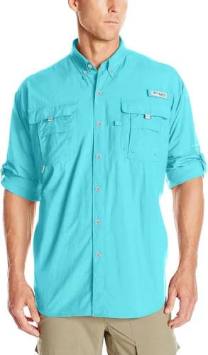 Vista 52 de Columbia Camisa de pesca PFG Bahama II de manga larga para hombre