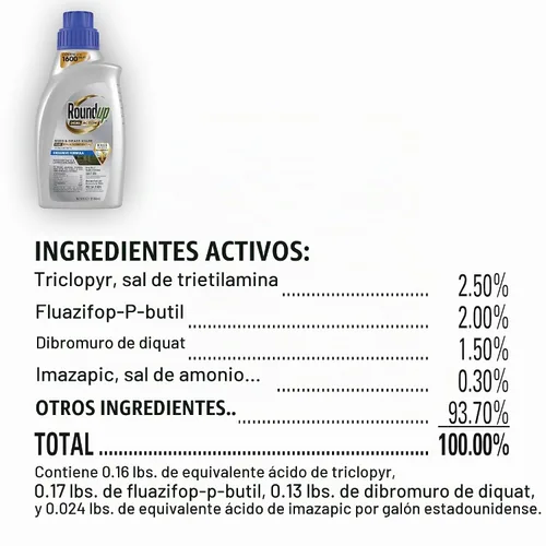 Vista 11 de Roundup - Eliminador de malezas y hierba de doble acción más concentrado preventivo de 4 meses