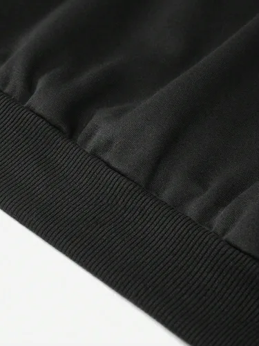 Vista 4 de Floerns Sudadera con capucha de manga larga con estampado gráfico de corazón para niñas