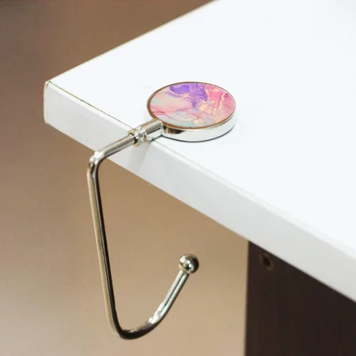 Vista 5 de Gancho para colgar bolsos, gancho para colgar bolsas, organizador de bolsos, decoración de almacenamiento para colgar la mesa para mujeres