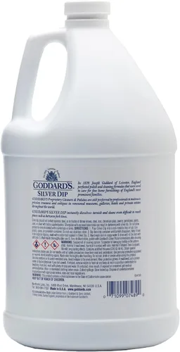 Vista 2 de Goddard's Solución Líquida para Cuidado de Plata - Galón, 1 galón Elimina instantáneamente el deslustre sin frotar, ideal para cubiertos, joyas