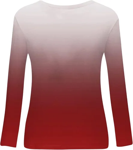 Vista 5 de Pullover sweaters for women,2022,Halloween Shirts Women Tunic Tops Front Twist Crewneck Christmas Pullover