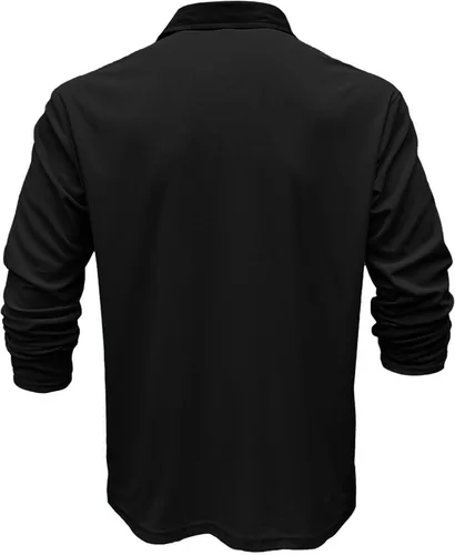 Vista 4 de Lexiart Camisas polo de manga larga para hombre, atléticas, de secado rápido, camisas de golf casuales para entrenamiento, ajustadas, camisa básica