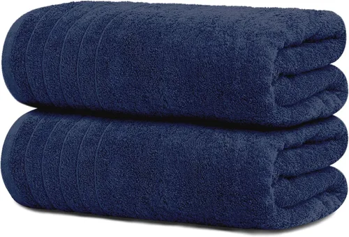 Vista 15 de Tens Towels - Paquete de 2 sábanas de baño extra grandes de 35 x 70 pulgadas, 100% algodón, más grandes y más ligeras, secan más rápido, súper