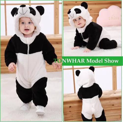 Vista 4 de TONWHAR Disfraz unisex de Halloween de animales para bebé y niño pequeño para otoño e invierno
