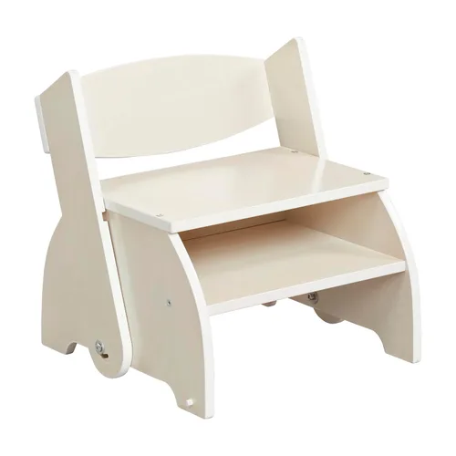 Vista 12 de ECR4Kids Taburete y silla multiusos Flip-Flop, muebles para niños, gris lavado