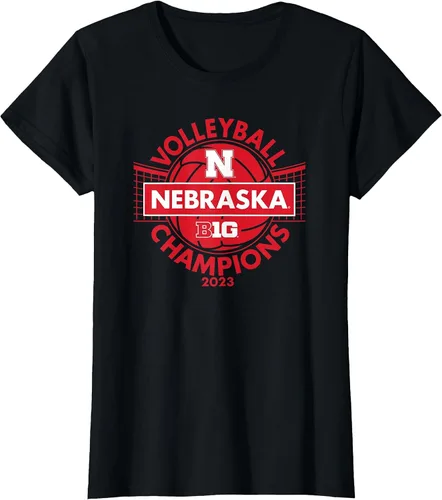 Vista 13 de Nebraska Cornhuskers Big Ten Champs 2023 Women's Volleyball T-Shirt