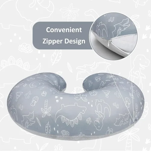 Vista 3 de DILIMI Funda de almohada de lactancia, fundas de lactancia suaves y elásticas para almohadas de lactancia, 1 paquete de funda reversible extraíble