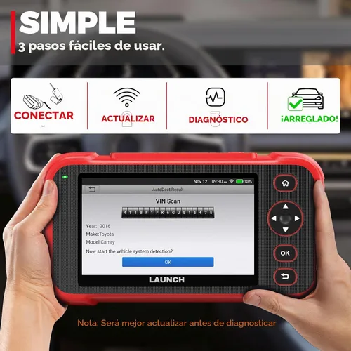 Vista 4 de LAUNCH Escáner CRP123I V3.0 OBD2 con diagnósticos de 4 sistemas y más de 7