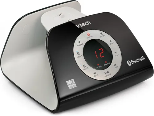 Vista 16 de VTech VS122 DECT 6.0 Teléfono inalámbrico de diseño retro con sistema de contestador, bloqueador inteligente de llamadas y conexión Bluetooth a
