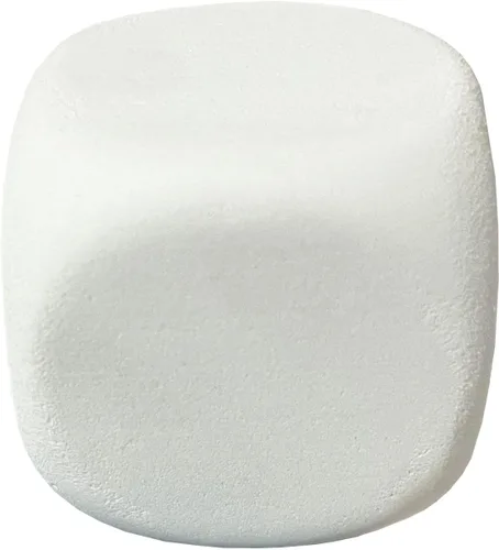 Vista 7 de Dados de espuma EVA blanca para niños, bloques de construcción de graffiti, pintura creativa, suministros de fiesta, 1.96 pulgadas, 12