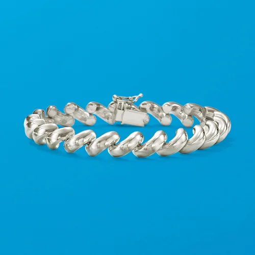 Vista 3 de Ross-Simons Italian Sterling Silver San Marco Bracelet