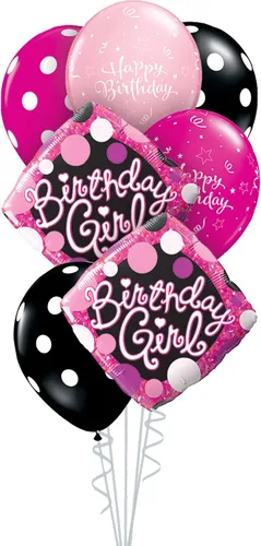 Vista 12 de Qualatex Caja de 7 piezas de ramo de globos, círculos de primer cumpleaños Stars-Boy