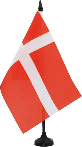 Vista 41 de AZ FLAG Aland Table Flag 4x6 in 100D Polyester Plastic Base Indoor use Finnish 15x10 cm desk flag stitched finish with reinforced edges with