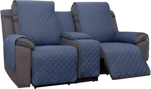 Vista 13 de PureFit Funda de Sofá de Dos Plazas Reclinable Reversible Resistente al Agua - Protector de Muebles Antideslizante para Reclinable de 2 Asientos