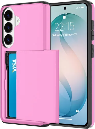 Vista 17 de Funda tipo cartera para Samsung Galaxy S22 con ranura para 2 tarjetas de crédito Funda a prueba de golpes Hybrid Heavy Duty Protection Armor Funda