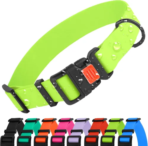 Vista 10 de CollarDirect Collar de perro impermeable – Silicona, plástico, resistente al olor, fácil de limpiar, para perros pequeños, medianos y grandes