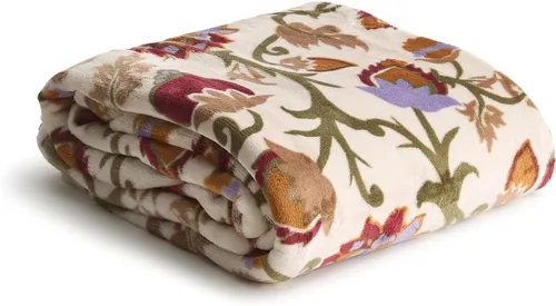 Vista 31 de Vera Bradley Manta de forro polar para mujer, manta de felpa suave para sofá, dormitorio y decoración del hogar