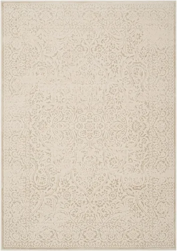 Vista 12 de SAFAVIEH Noble Collection - Alfombra de pasillo de 2 pies 2 pulgadas x 6 pies, azul y marfil, diseño de viscosa envejecida, ideal para zonas de alto