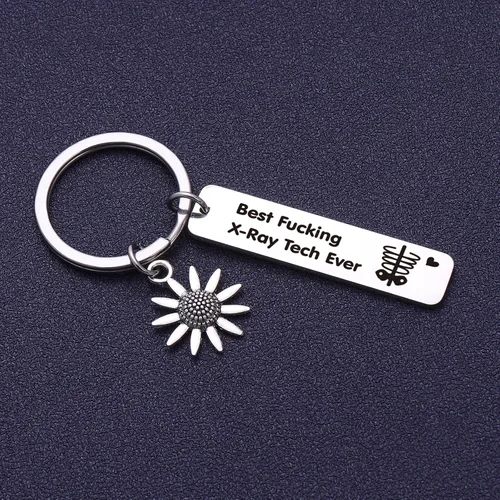 Vista 5 de NOTHERS RSZOTW X-Ray Tech Gift Radiología Regalo de ecografista Radiología Tecnología Llavero Radiología Tecnólogo Joyería Radiología Joyería