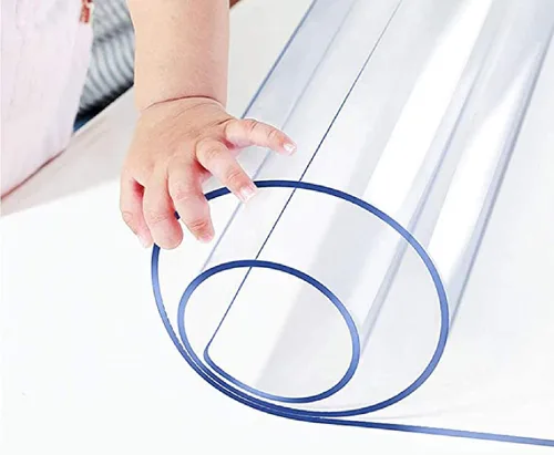 Vista 2 de ZHANGQINGXIU - Mantel transparente de plástico transparente para mesa, protector de PVC para uso como cocina, comedor, mesa, escritorio, cocina