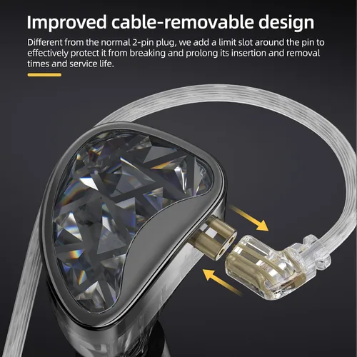 Vista 6 de KZ AS24 - Auriculares con monitor intrauditivo con controladores 24BA, auriculares IEM de alto rendimiento con 8 interruptores de sintonización