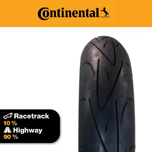 Vista 4 de Continental Neumático trasero Sport Attack (180/55ZR17)