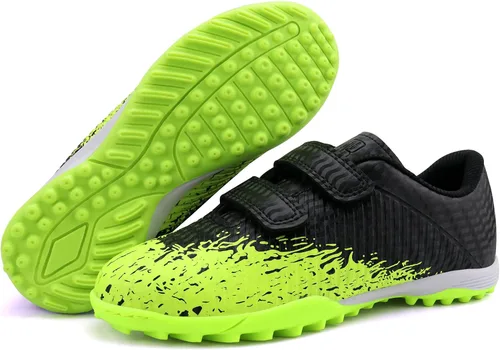 Vista 3 de brooman Zapatos de fútbol para niños y niñas, zapatos de fútbol para interiores