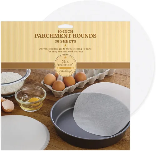 Vista 13 de Mrs. Anderson's Baking Rondas de pastel de pergamino antiadherentes, 8 pulgadas, 36 hojas