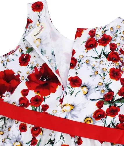 Vista 46 de Vestido de verano para niña, de algodón, con diseño floral