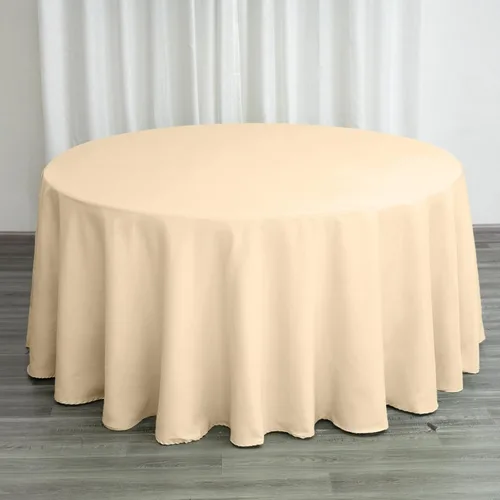 Vista 150 de Efavormart - Mantel redondo de poliéster de 108 pulgadas, 108 pulgadas, para bodas, fiestas, banquetes, restaurantes, color verde manzana