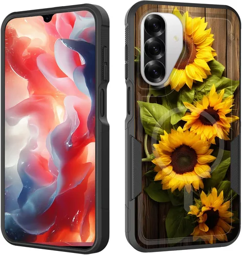 Vista 52 de Funda magnética para Galaxy A16 5G, [compatible con MagSafe] [protección contra caídas de grado militar] Funda resistente a prueba de golpes