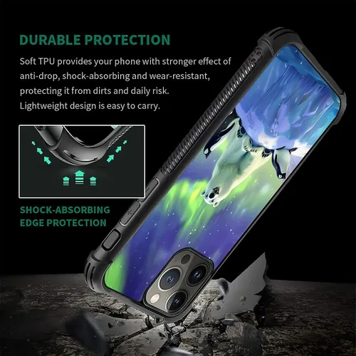 Vista 526 de Funda compatible con iPhone 15, diseño de elefantes africanos, diseño increíble a prueba de golpes, antiarañazos, carcasa trasera de policarbonato