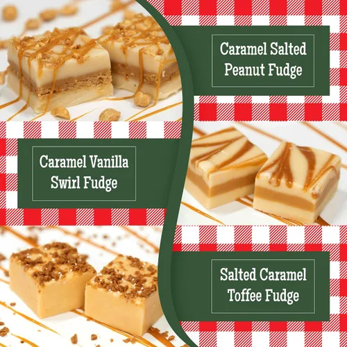 Vista 5 de Valley Fudge, caja de regalo para amantes del caramelo, dulce de azúcar artesanal fresco, mantequilla real, caramelo gourmet a granel, envuelto