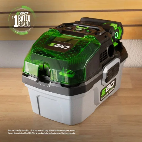 Vista 9 de EGO Power+ Aspiradora en seco y húmedo, aspiradora de coche, limpiador inalámbrico portátil compacto, 3 galones 85 CFM, batería y cargador