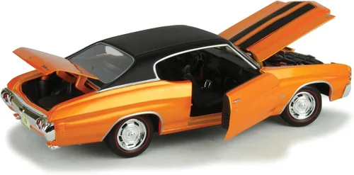Vista 3 de Maisto Edición especial 1:18 1971 Chevrolet Chevelle SS 454 Sport Coupe, negro