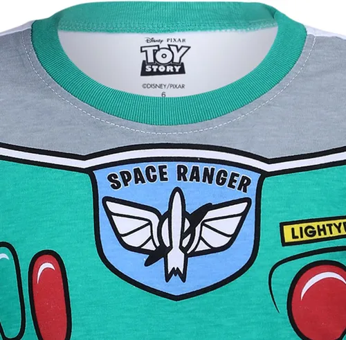 Vista 3 de Disney Toy Story - Conjunto de camiseta y pantalón deportivo para niños pequeños y pequeños, azulamarillo o verdegris