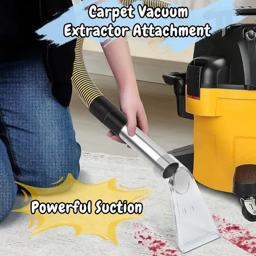 Vista 3 de Cabeza extractora, Accesorio de extractor de vacío para muebles de alfombra de tapicería, Accesorio extractor de alfombras de acero inoxidable