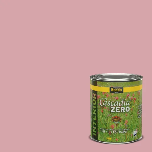 Vista 160 de Rodda Paint CASCADIA ZERO - Pintura satinada e imprimación para interiores en uno, 1 galón, Lady Flower Flor de señora