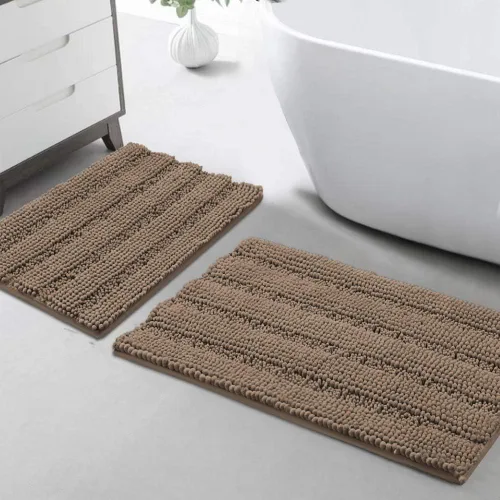 Vista 123 de Turquoize Alfombra de baño de chenilla de lujo para baño, extra absorbente, alfombra de ducha de microfibra antideslizante para baño, alfombra Aqua