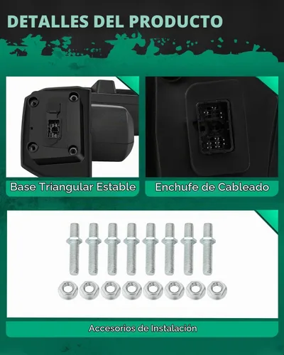 Vista 4 de SCITOO Espejos de remolque compatibles con Chevy 2019-2022 para Chevy para Silverado para GMC para Serria 2500 3500 espejos de remolque