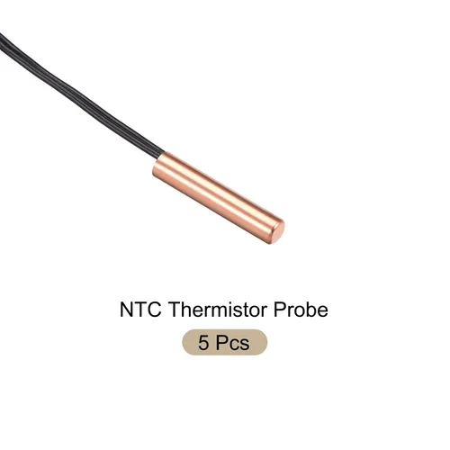 Vista 5 de Sonda de termistor NTC 5K 1.3ft Sonda de sensor de temperatura de cobre impermeable, [para transmisor digital de temperatura] - 5 piezas