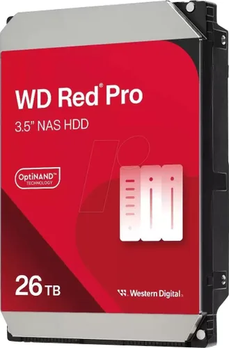 Vista 10 de Western Digital 2TB WD Red Plus Disco duro interno NAS HDD - 5400 RPM, SATA 6 Gb/s, CMR, caché de 64 MB, 3.5" -WD20EFPX