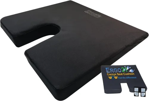 Vista 8 de ERGO21 LiquiCell - Cojín de asiento de coxis, ayuda para aliviar el dolor de coxis, dolor de ciática, soporte de espalda, almohada de trasero como