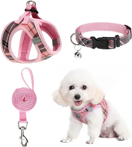Vista 36 de Arnés para cachorros de otoño de Acción de Gracias - Collar y correa para perro - Arnés de chaleco para perros pequeños de malla suave acolchada