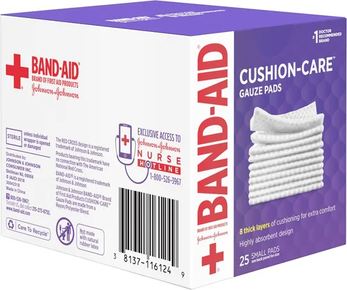Vista 7 de Band-Aid Almohadillas grandes de gasa, 381371161249, 3, 3
